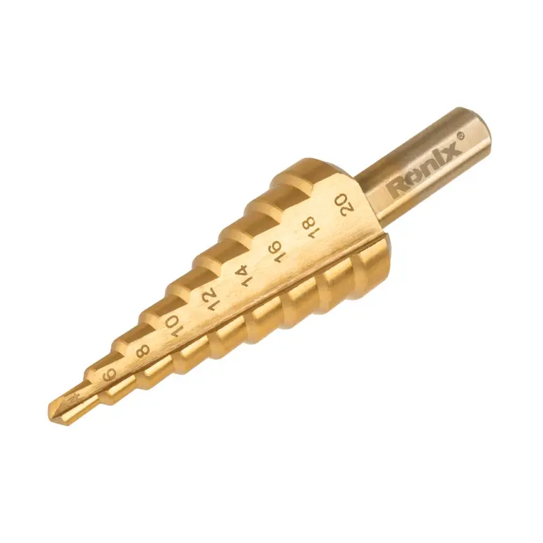 Broca Escalonada Industrial HSS 4-20mm Ronix RH-5901